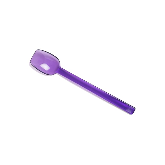 flat edge spoon narrow purple