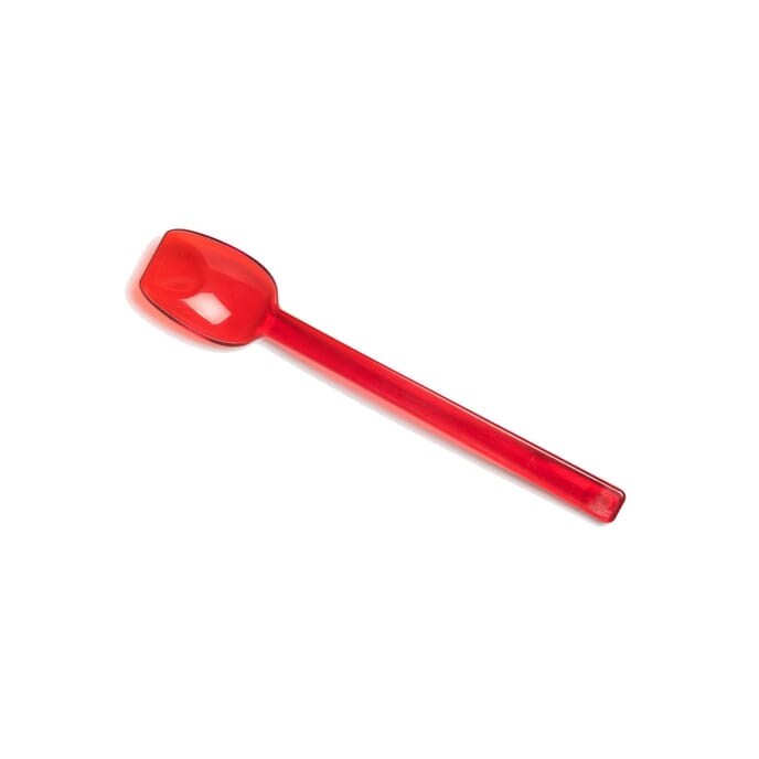 flat edge spoon narrow red