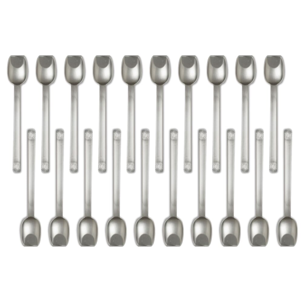 flat edge spoon silver pack of 20