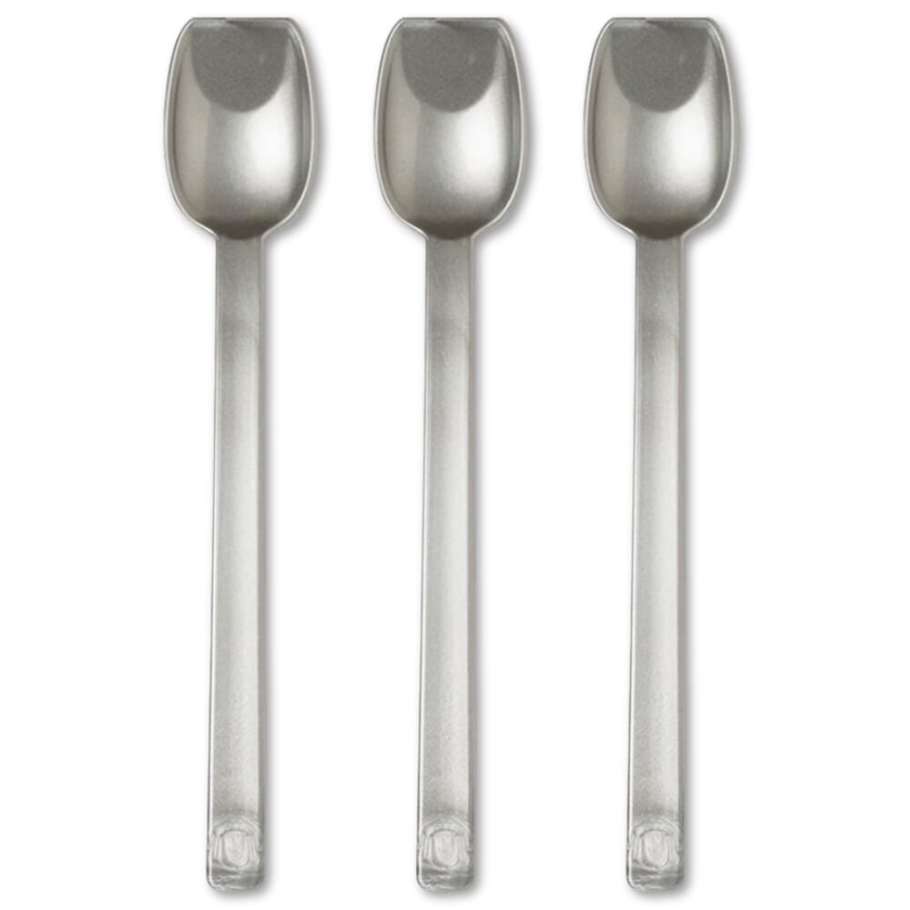 flat edge spoon silver pack of 3