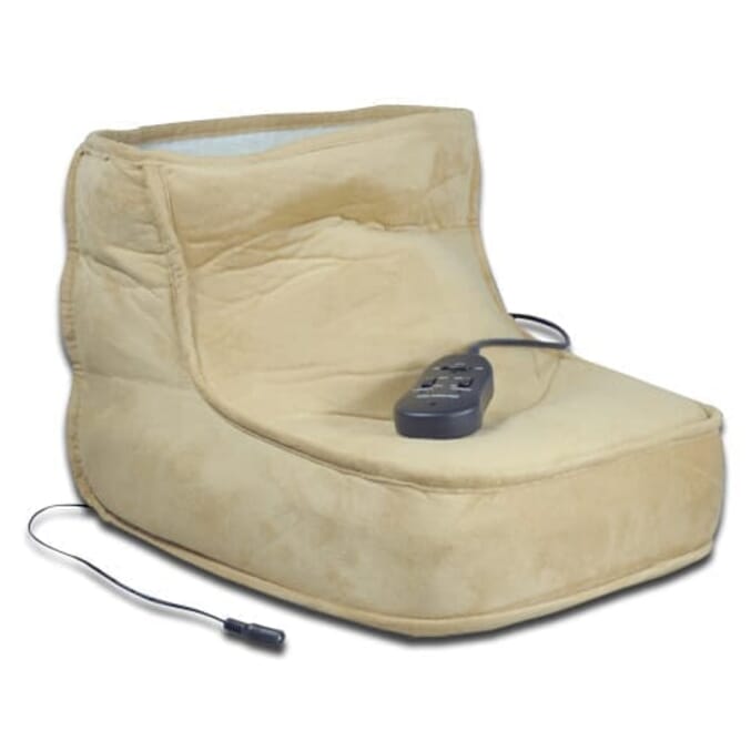 fleece lined electric footwarmer and massager