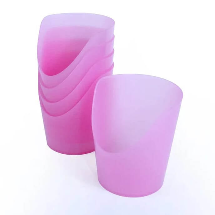 flexi cut cups pack of 5 pink