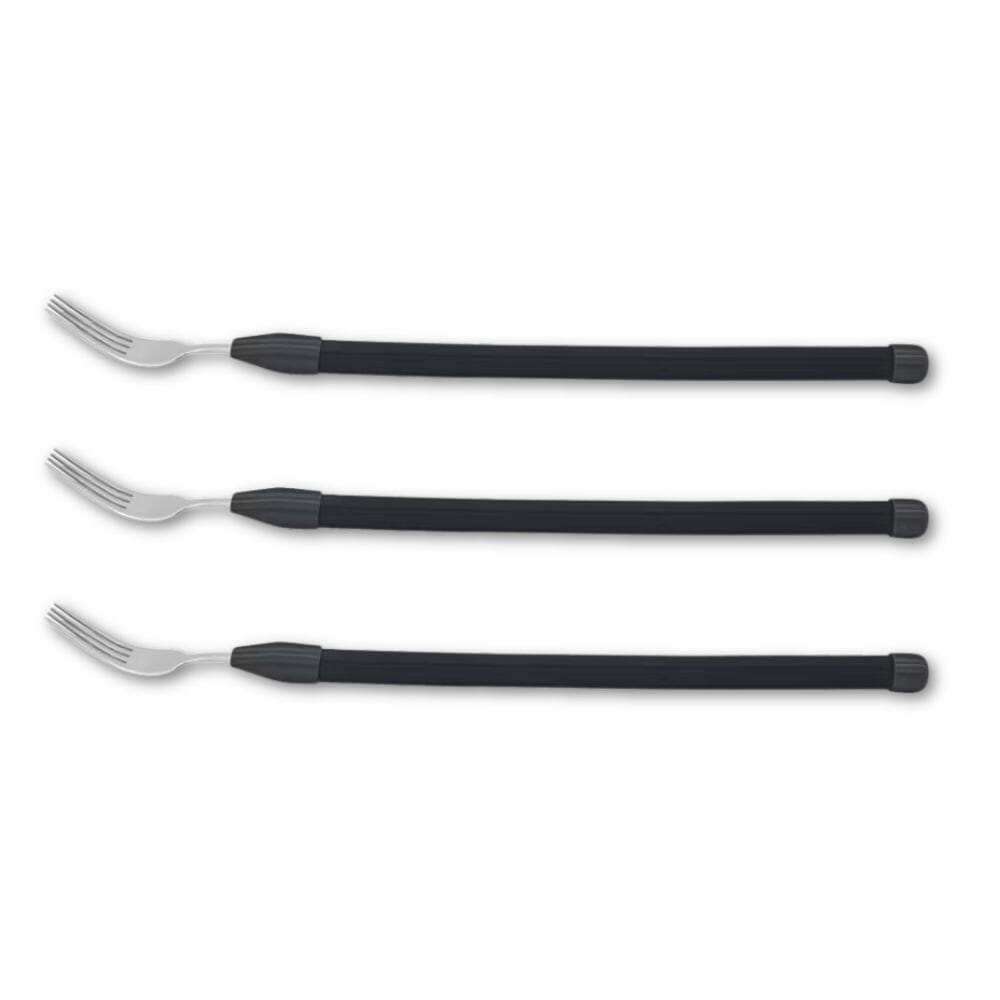 flexible cutlery fork black pack of 3