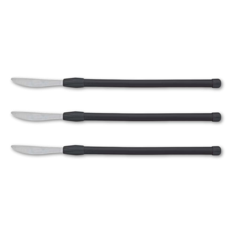 View Flexible Cutlery Knife Black Pack of 3 information