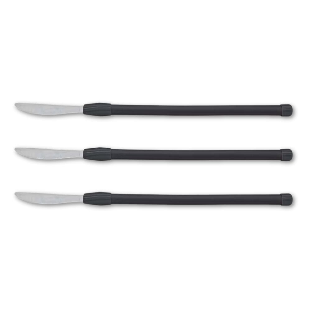 flexible cutlery knife black pack of 3