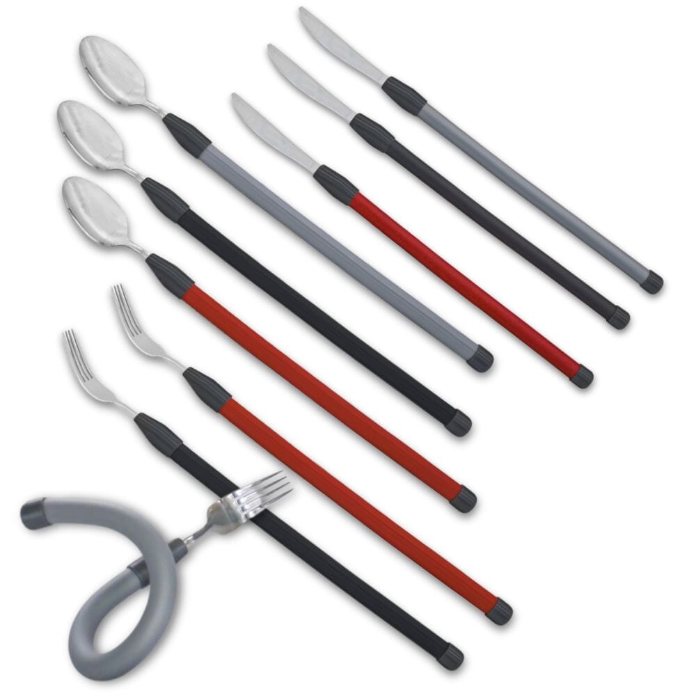 View Flexible Cutlery Set Black Pack of 3 information