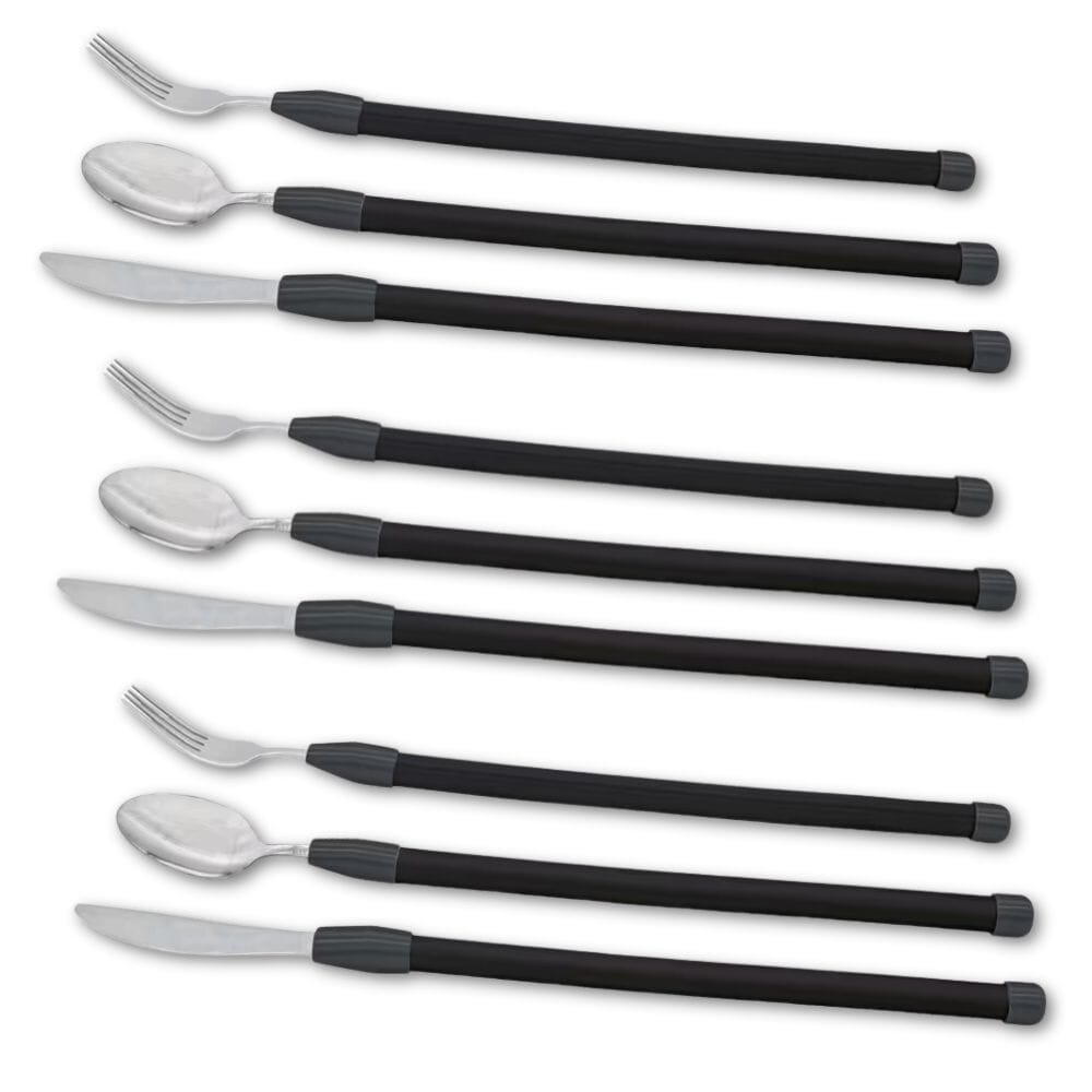 View Flexible Cutlery Set Black Pack of 3 information