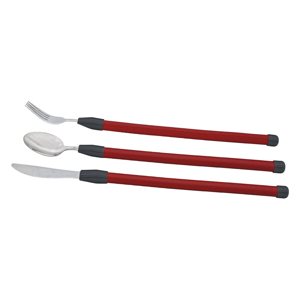 flexible cutlery set red