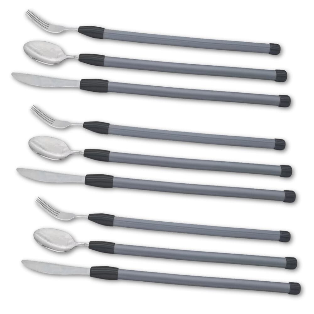 flexible cutlery set silver pack of 3