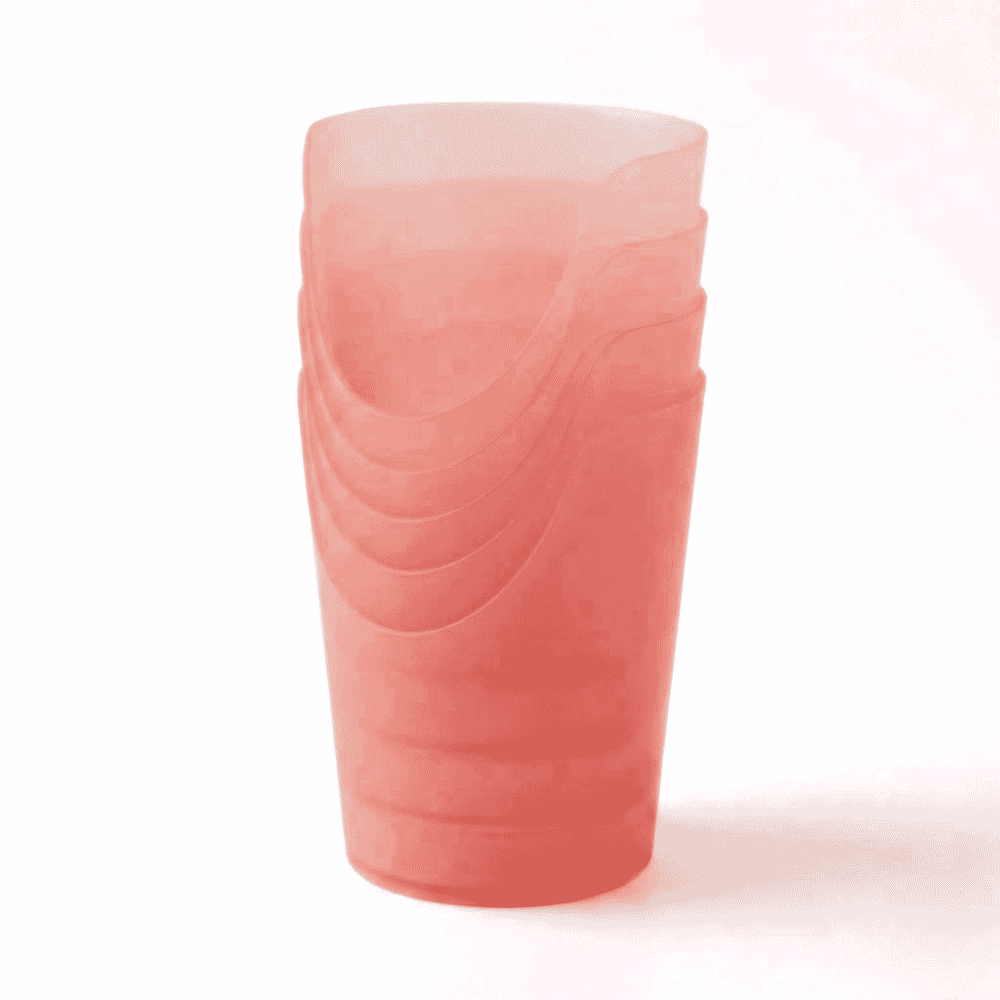 flexible nose cut out cup pack of 5 1oz red stack