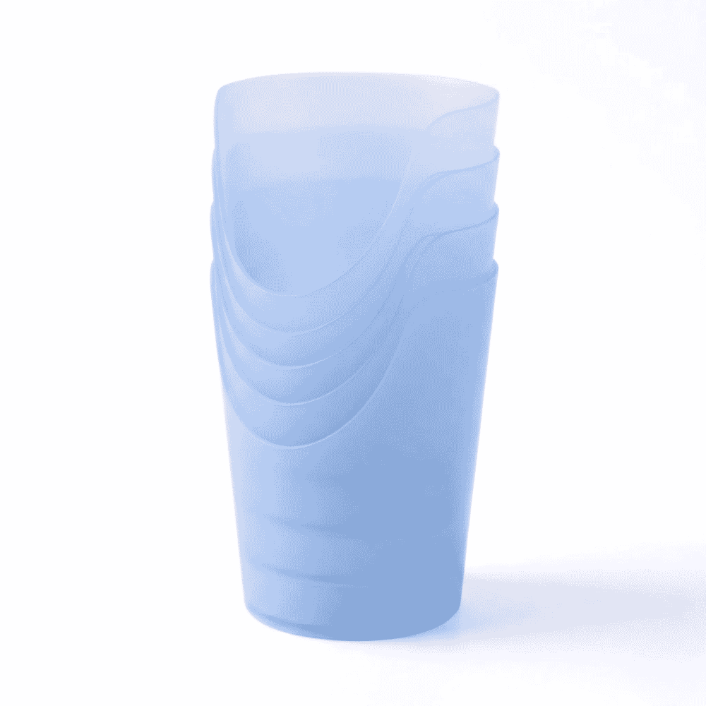 flexible nose cut out cup pack of 5 blue 60ml stack