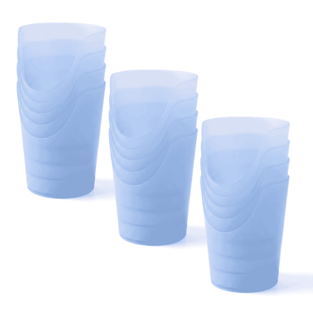flexible nose cut out cups blue pack of 15