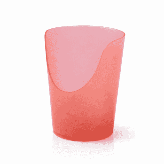 flexible nose cut out cups red pack of 5