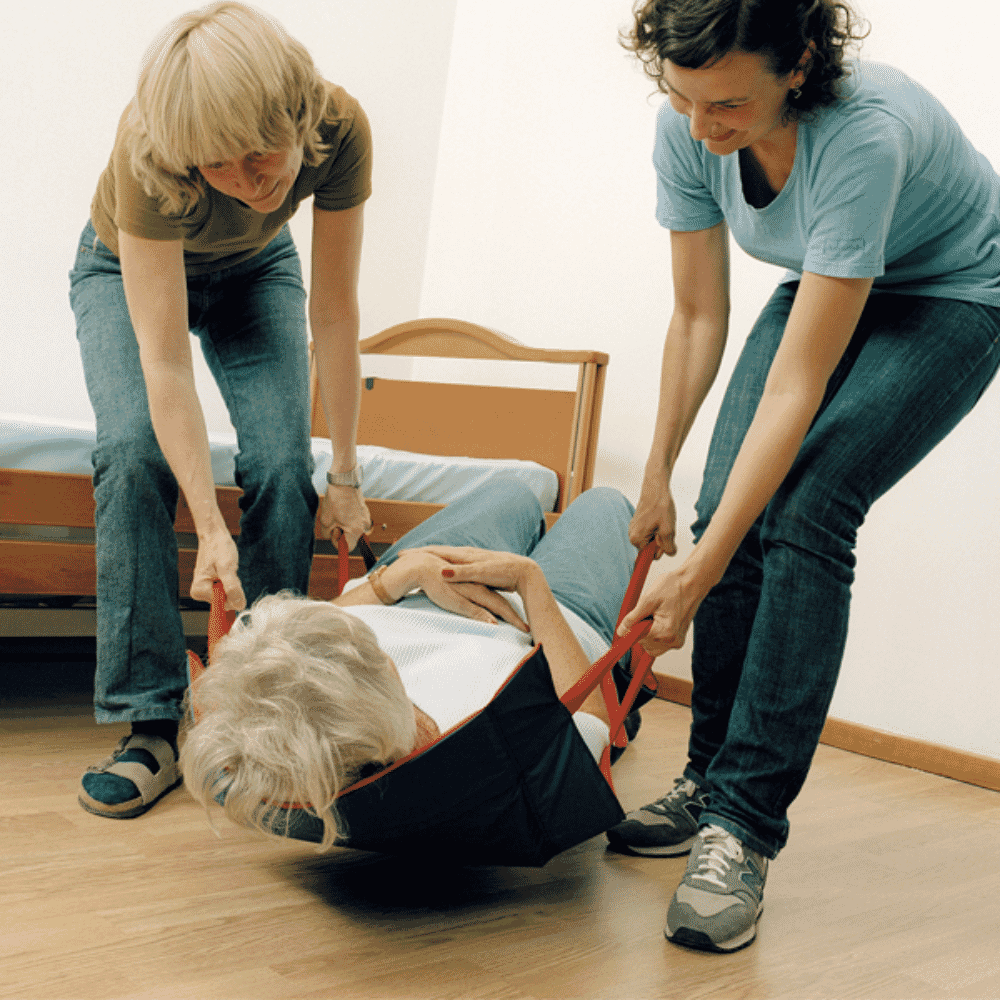fleximove slide sheet in use