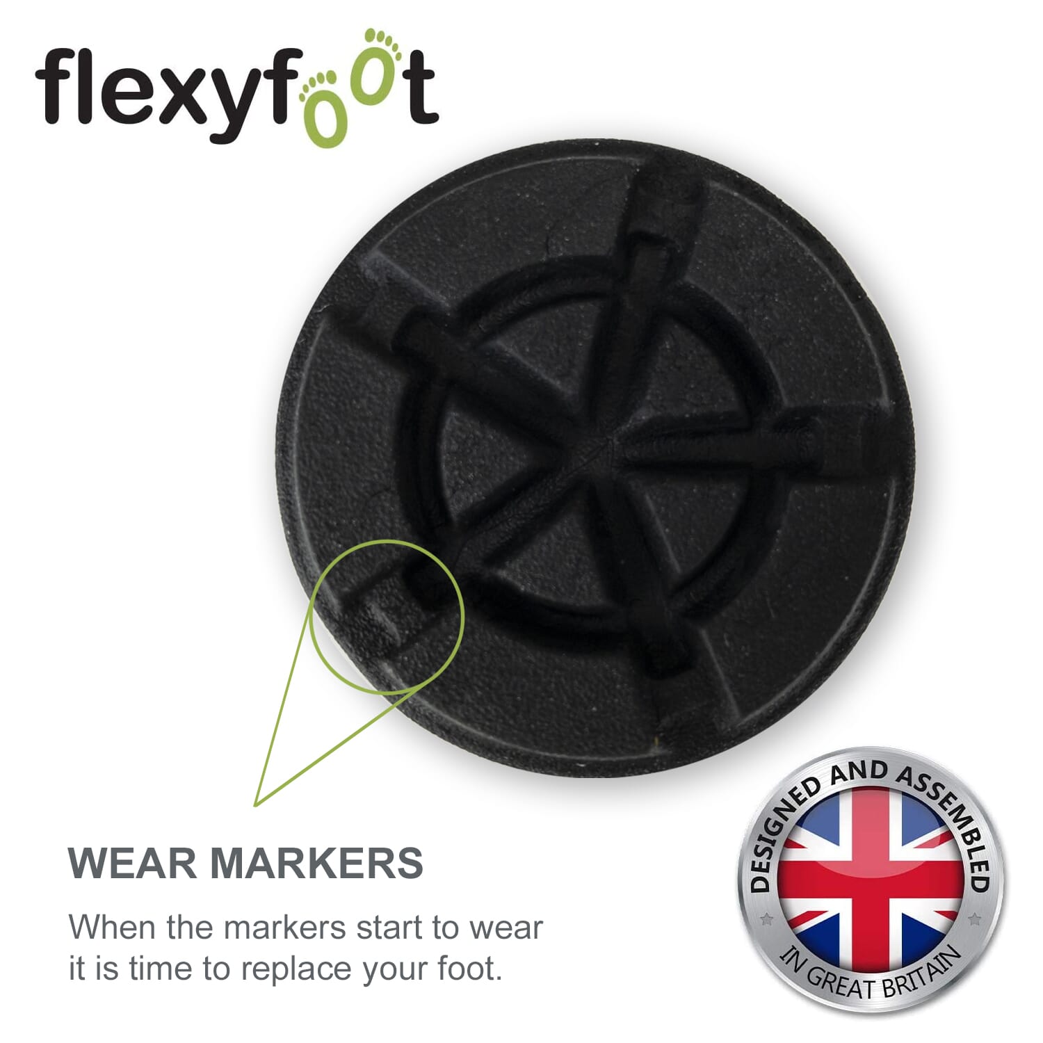 flexyfoot arthritic grip handle walking stick blue wear marks