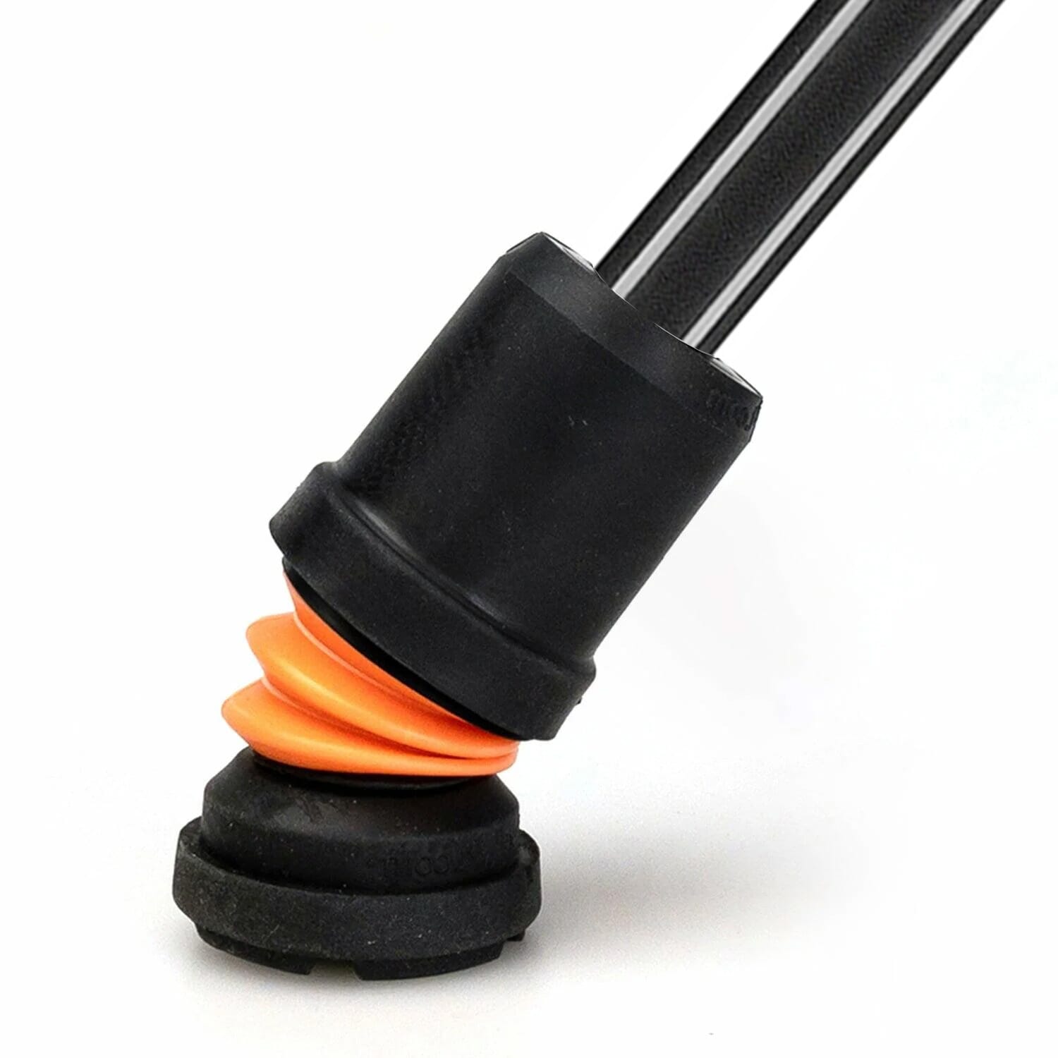 flexyfoot comfort fischer handle walking stick black flexible foot