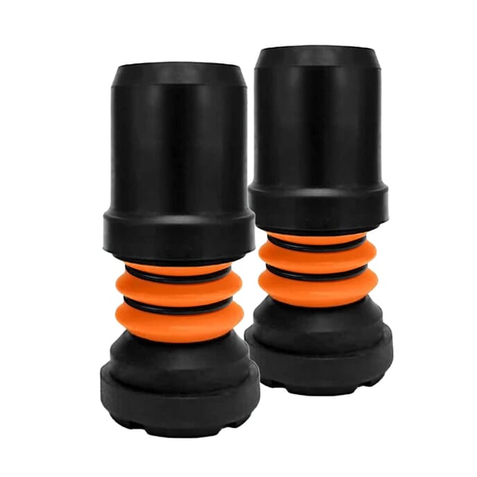 flexyfoot crutch ferrule black pack of 2