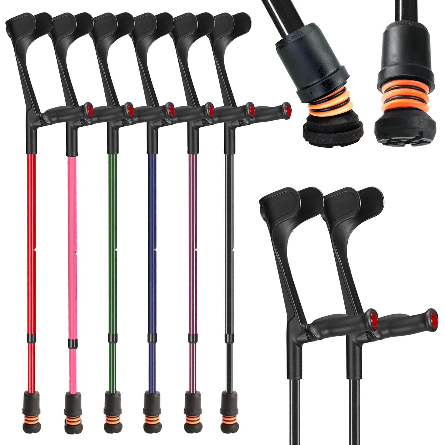 Coloured Crutches, Mobility Aids Essential Aids