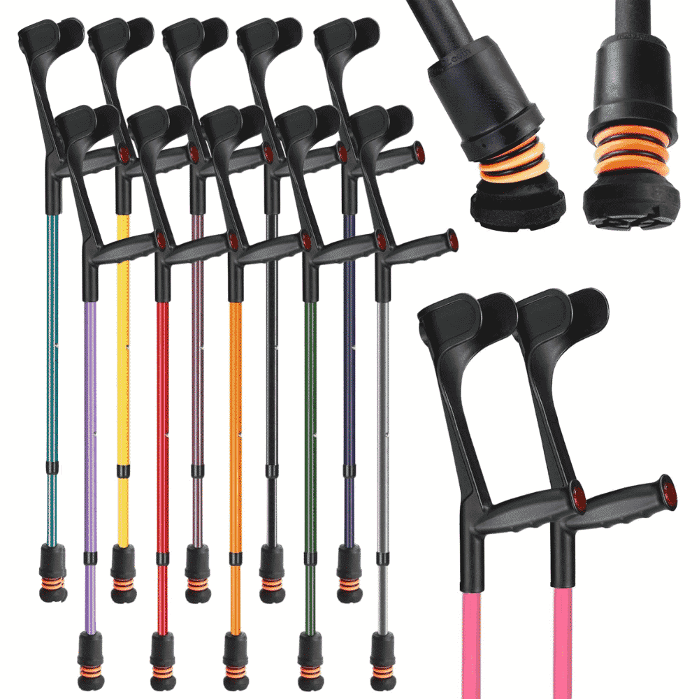Flexyfoot Open Cuff Soft Grip Crutches
