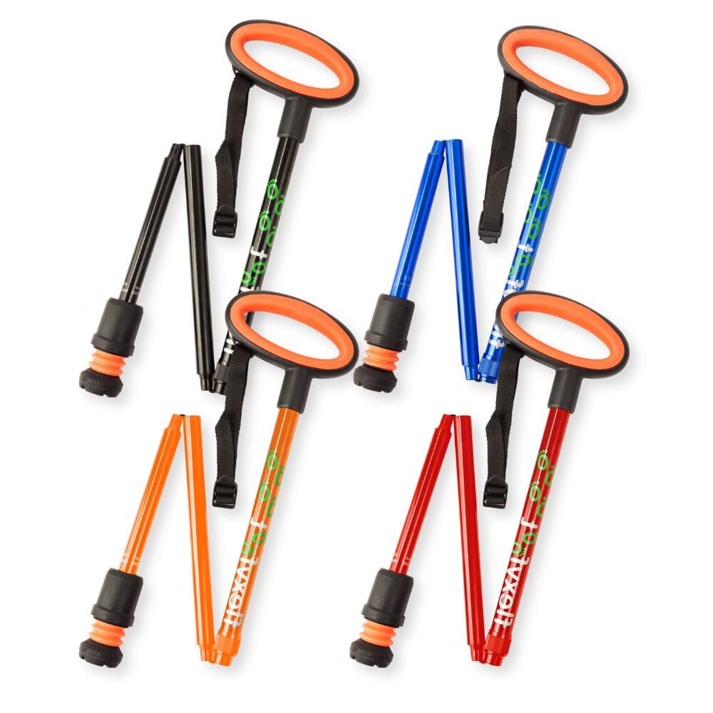 Flexyfoot Oval Handle Folding Walking Stick