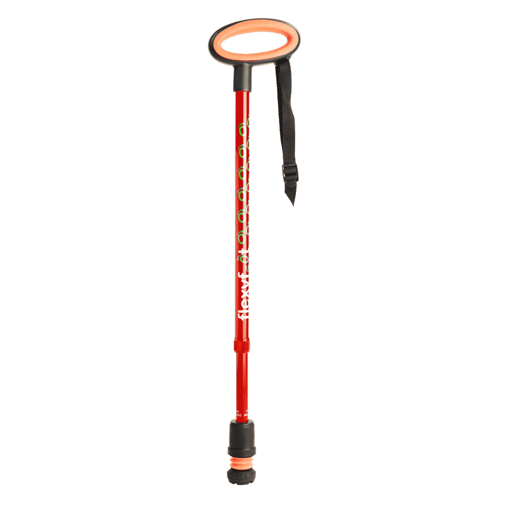 View Flexyfoot Oval Handle Walking Stick Red information