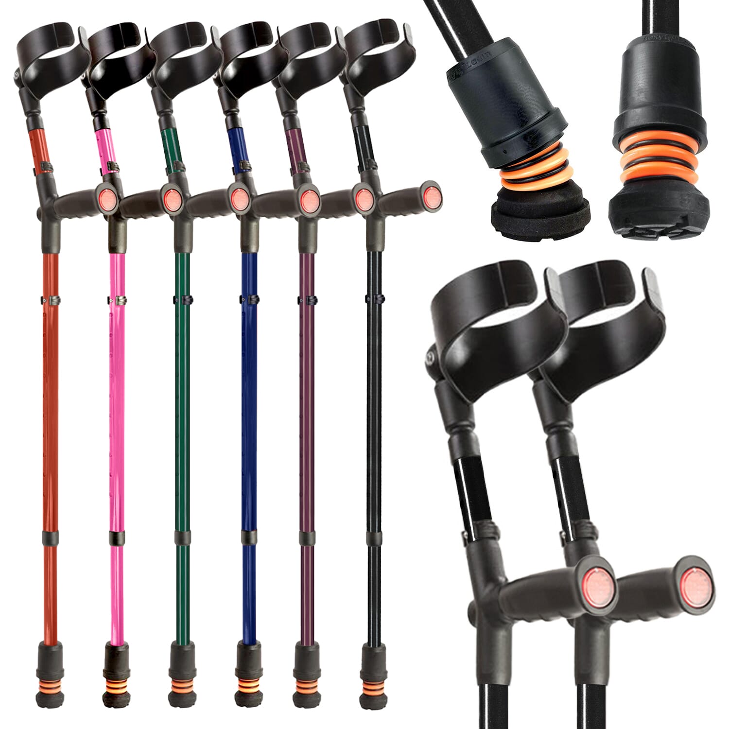 Coloured Crutches, Mobility Aids Essential Aids
