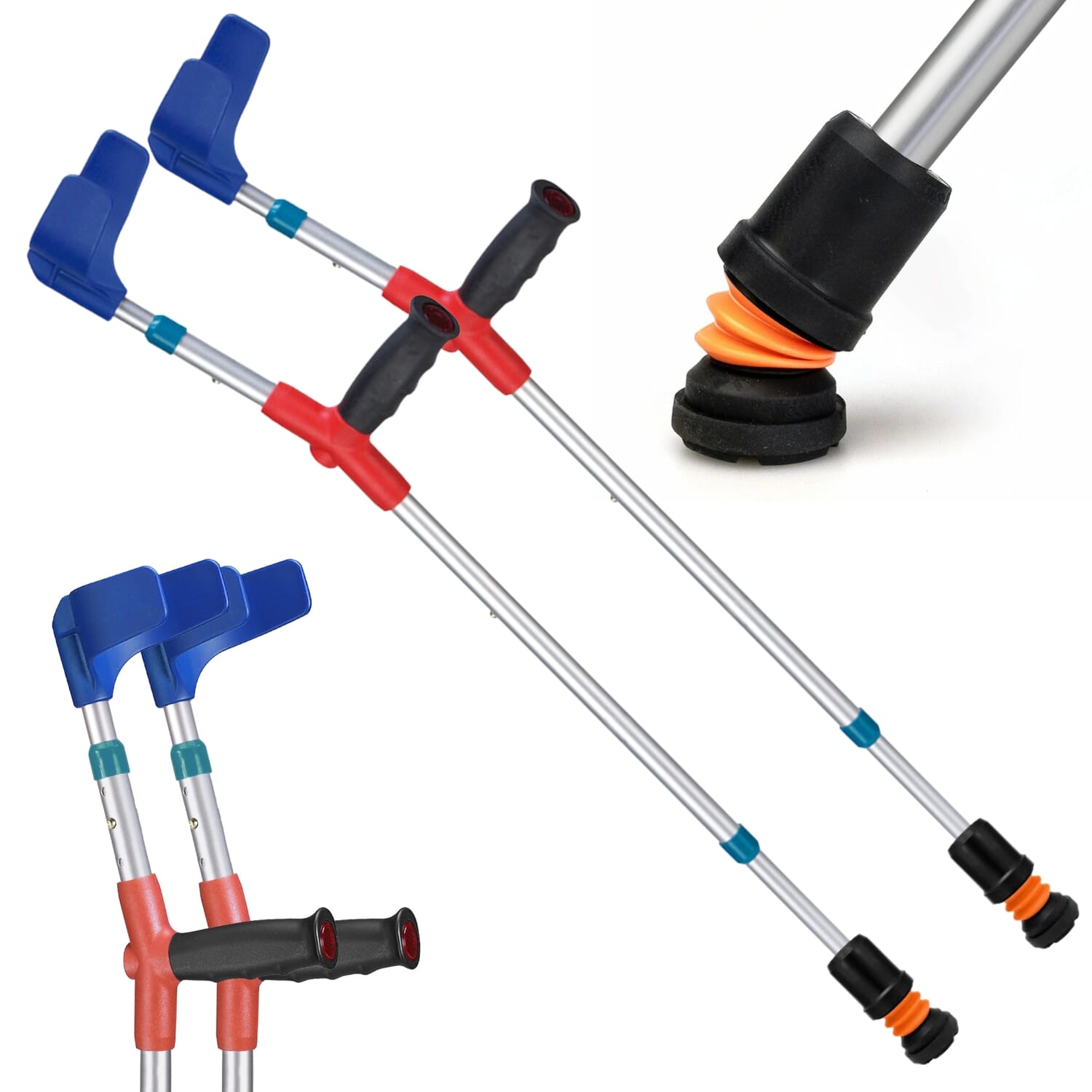 View Flexyfoot Soft Grip Double Adjustable Junior Crutches Black Pair information