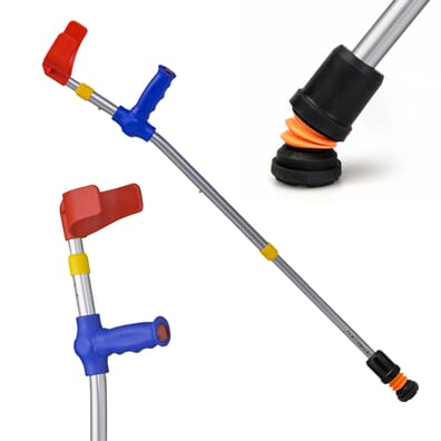 Flexyfoot Soft Grip Double Adjustable Kids Crutches