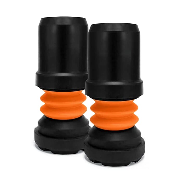 flexyfoot walking stick ferrule black pack of 2