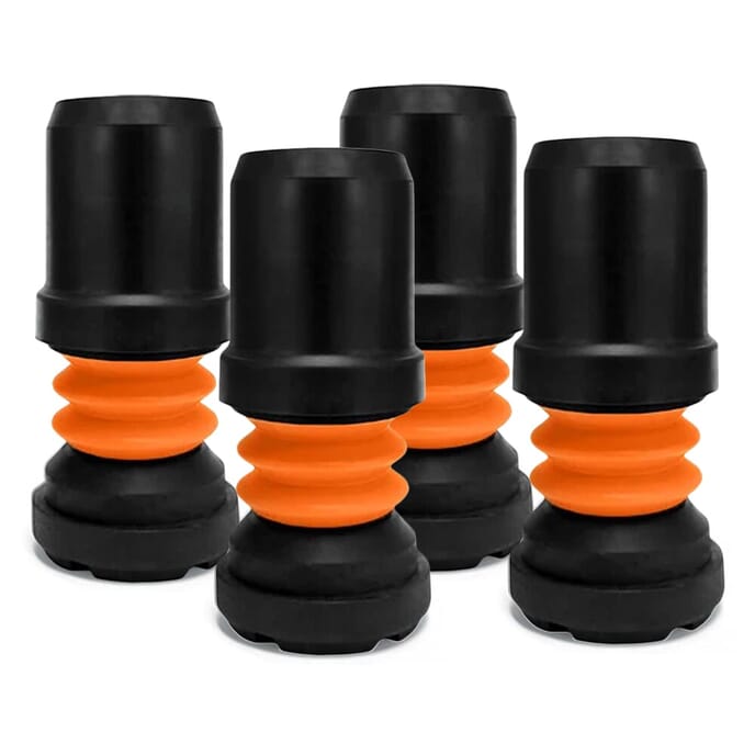 flexyfoot walking stick ferrule black pack of 4