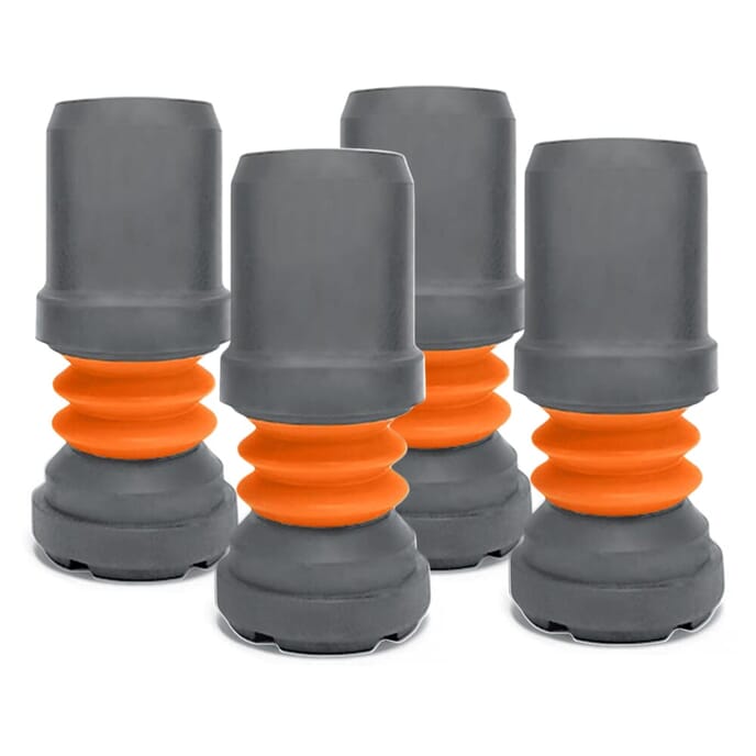 flexyfoot walking stick ferrule grey pack of 4