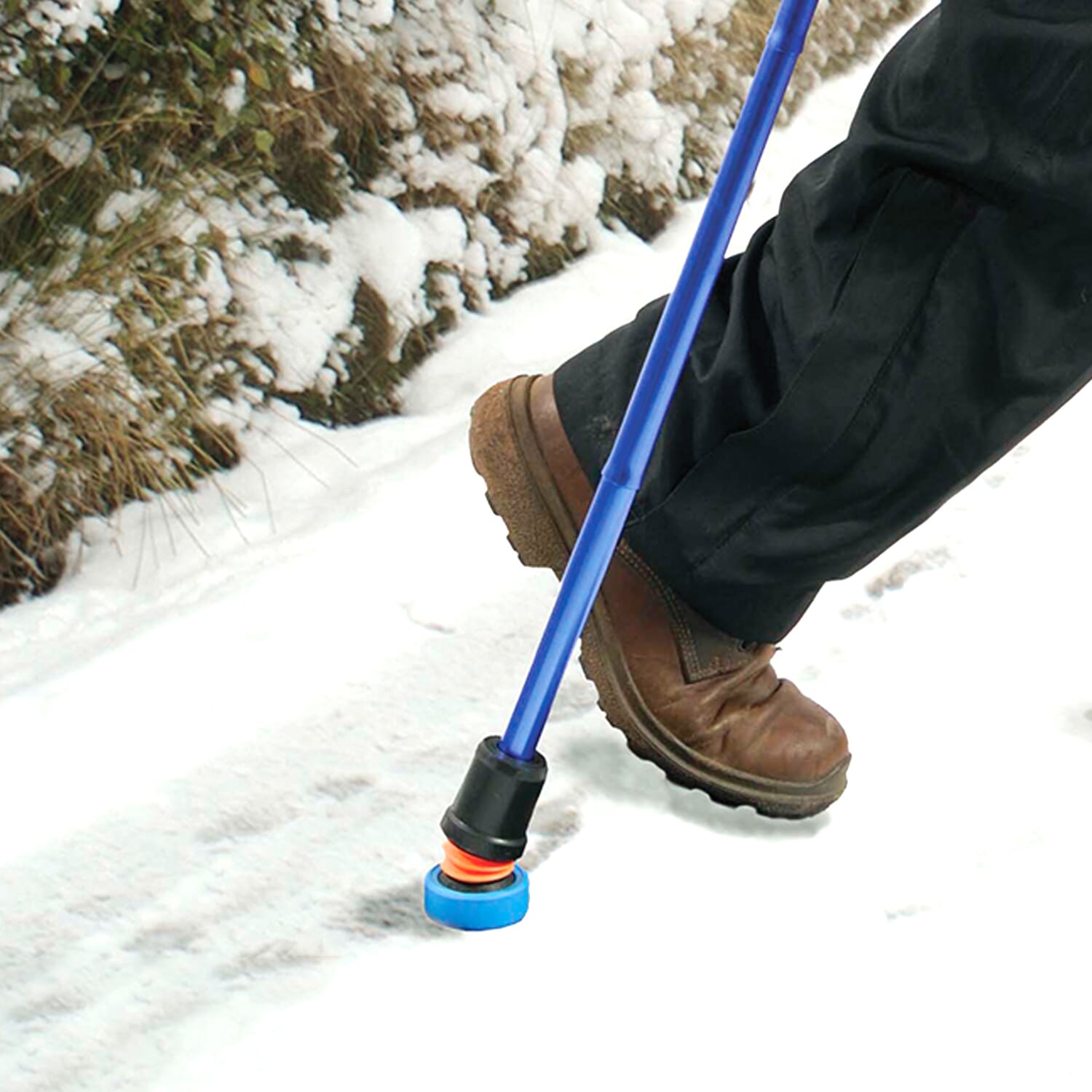 flexyfoot walking stick ice boot lifestyle