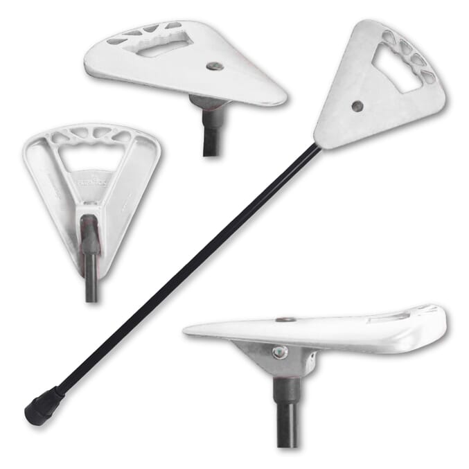 flipstick walking stick standard white