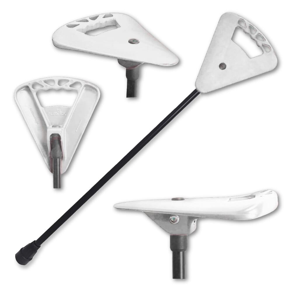 flipstick walking stick standard white