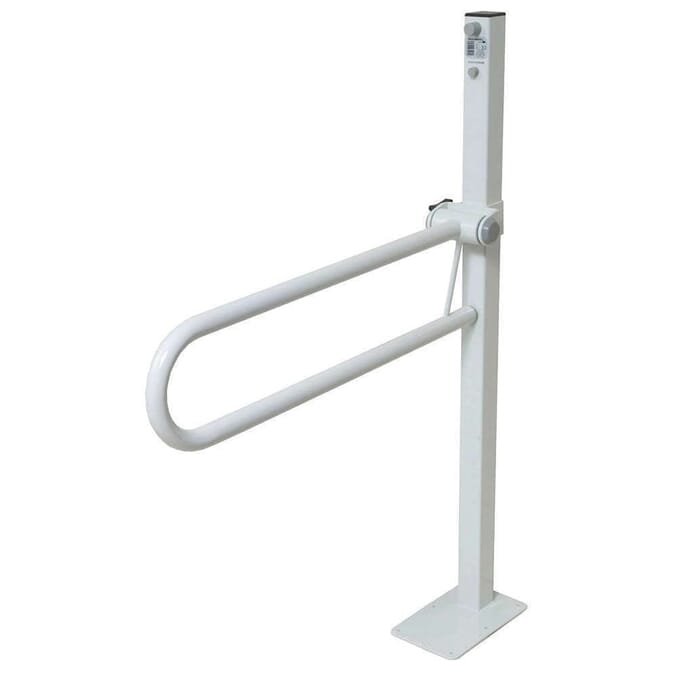 floor fixed toilet support rail large