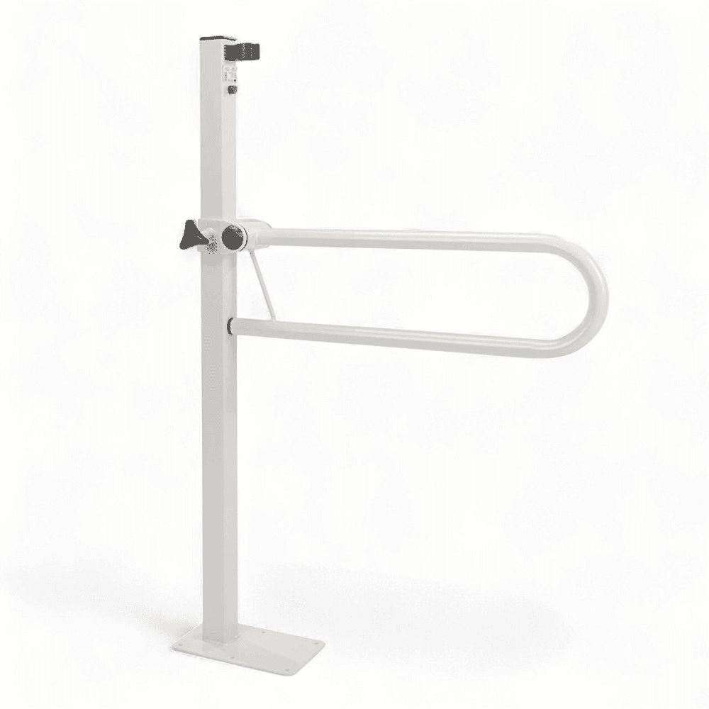 floor mounted folding rail short