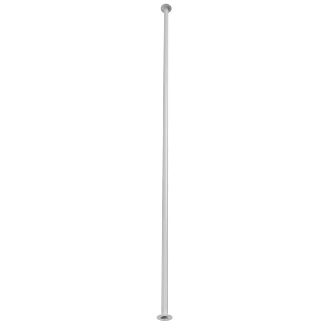 floor to ceiling pole ribbed