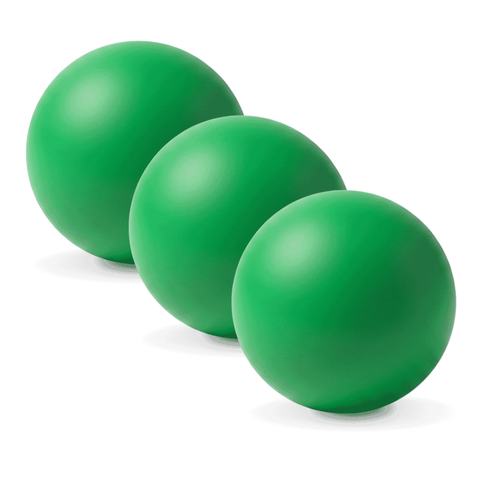foam stress ball green pack of 3