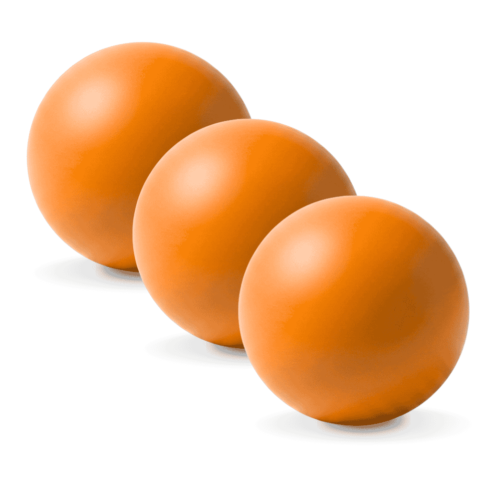 foam stress ball orange pack of 3