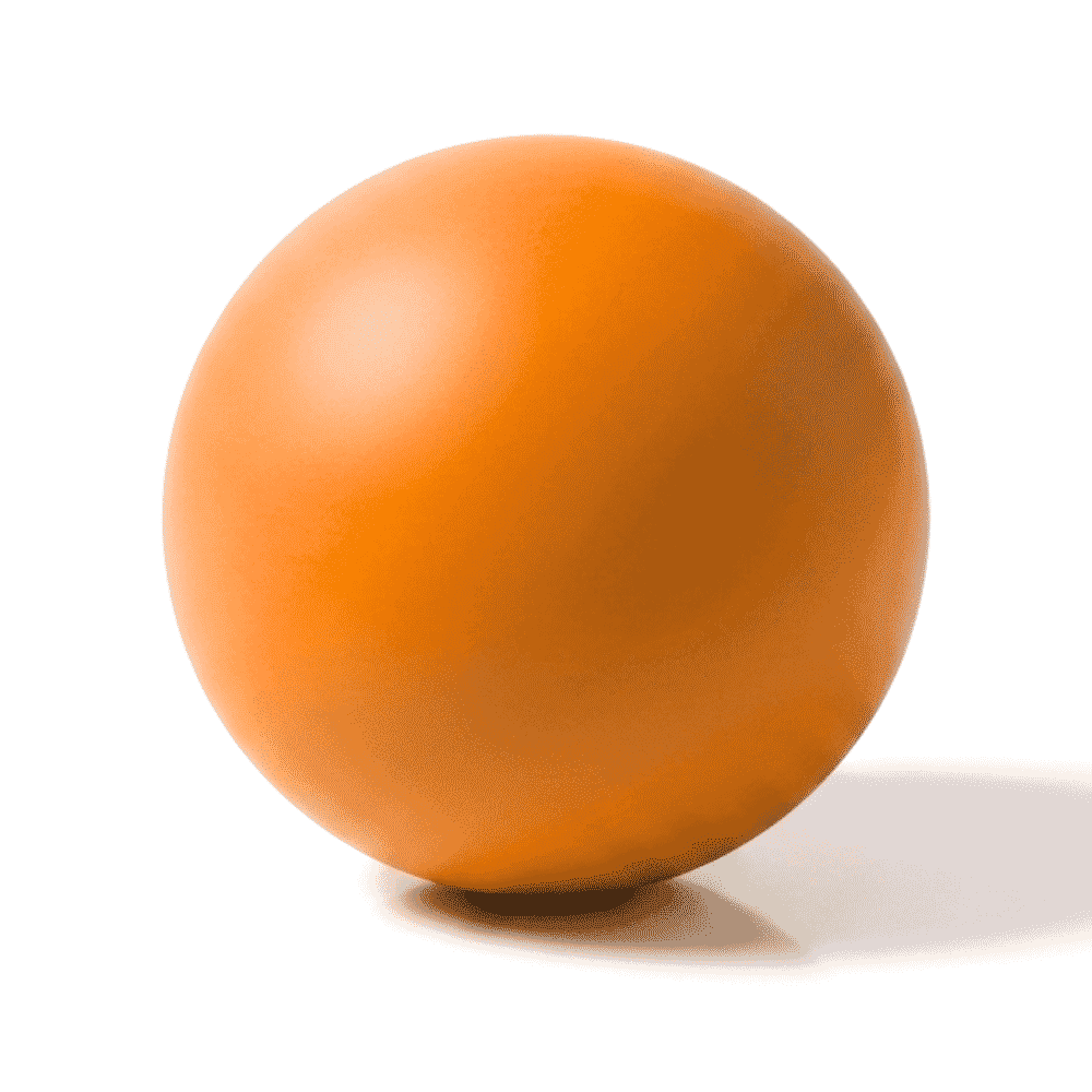 foam stress ball orange