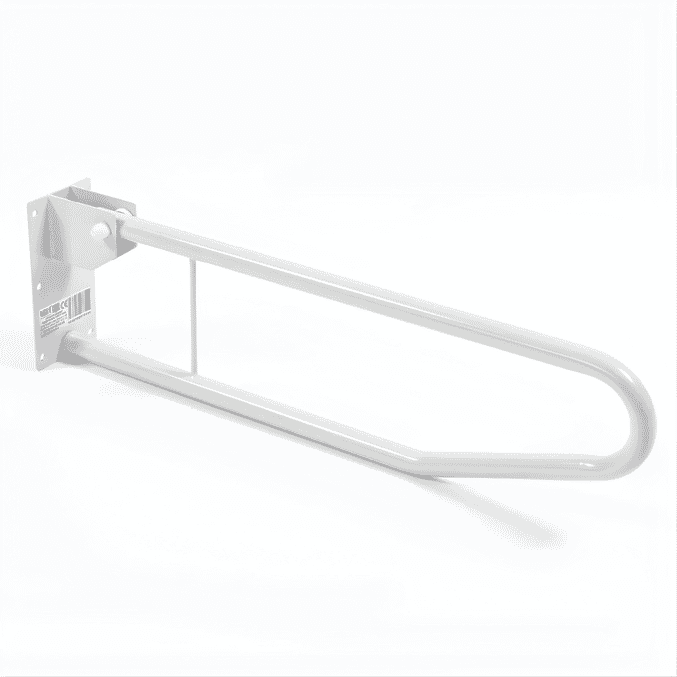 fold down toilet support rail