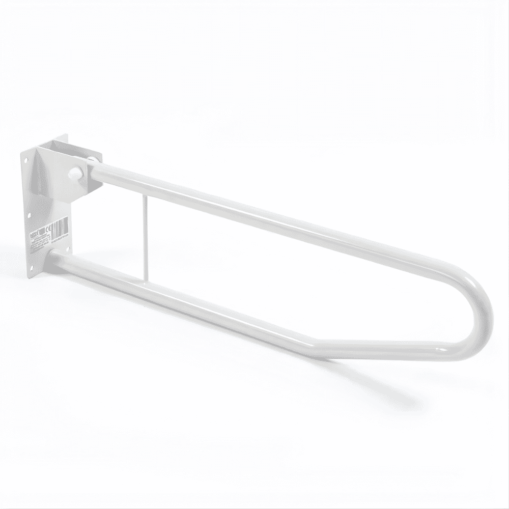 fold down toilet support rail