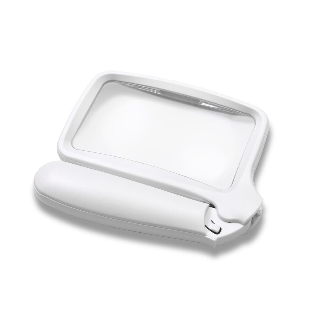 fold up led magnifier shown folded up