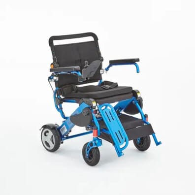 Foldalite Pro Folding Electric Wheelchair - Blue