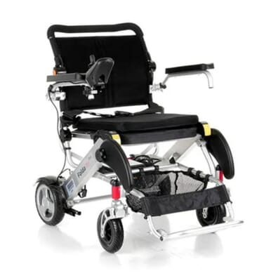 Foldalite Pro Folding Electric Wheelchair - Silver
