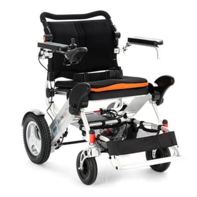 Foldalite Trekker Folding Electric Wheelchair - Silver