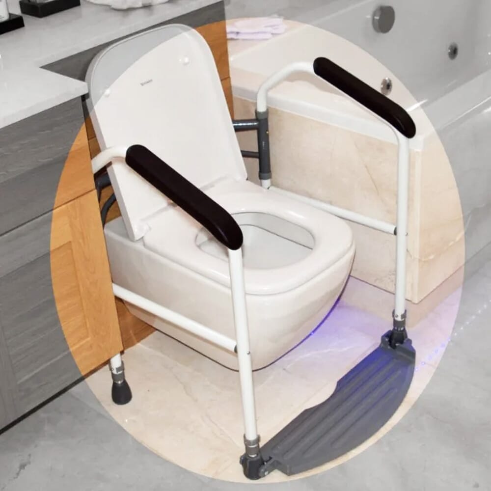 foldeasy toilet frame in use