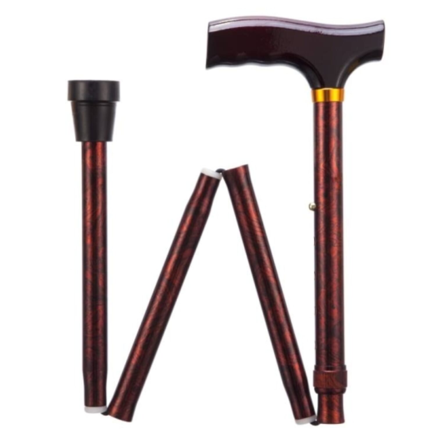 folding adjustable walking stick bird eye