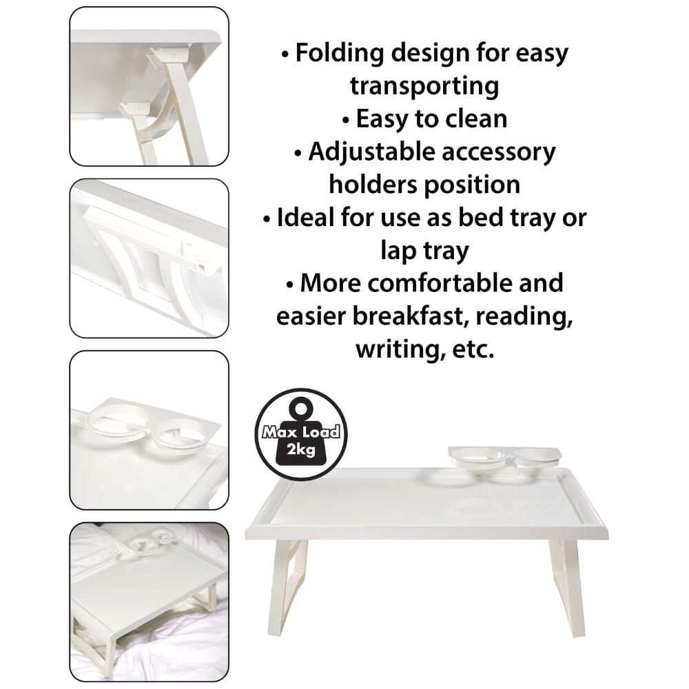 folding bed tray table details