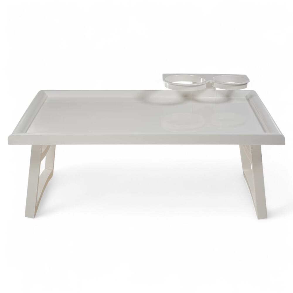 folding bed tray table side
